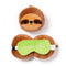 Relaxeazzz Sloth Plush Travel Pillow & Eye Mask CUSH276
