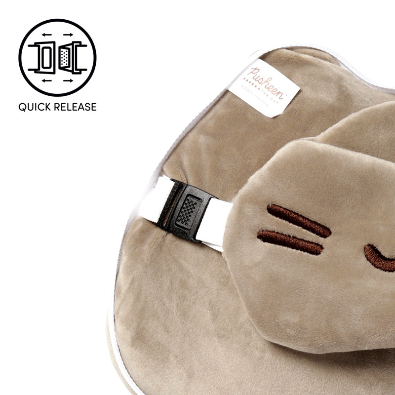 Relaxeazzz Pusheen Cat Shaped Travel Pillow & Eye Mask CUSH289