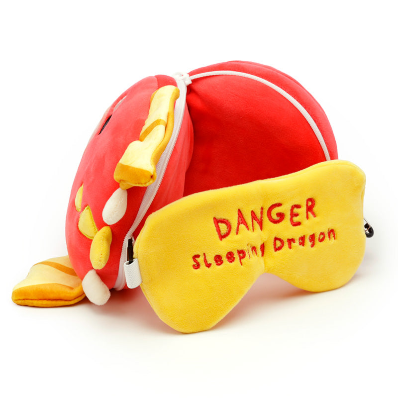 Relaxeazzz Adoramagics Dragon Plush Travel Pillow & Eye Mask CUSH311