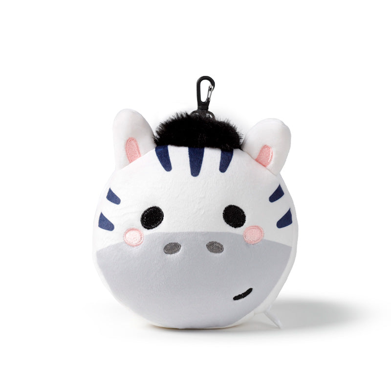 Relaxeazzz Adoramals Bali the Zebra Plush Travel Pillow & Eye Mask CUSH312