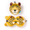 Relaxeazzz Leopard Plush Travel Pillow & Eye Mask CUSH341