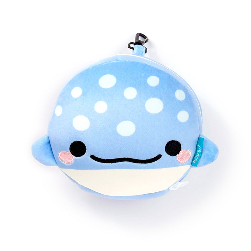 Relaxeazzz Adoramals Aoi the Whale Shark Plush Travel Pillow & Eye Mask CUSH348