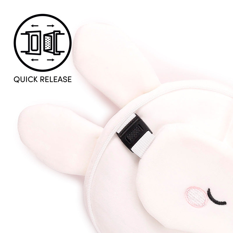 Relaxeazzz Adoramals Frances the Rabbit Plush Travel Pillow & Eye Mask CUSH352