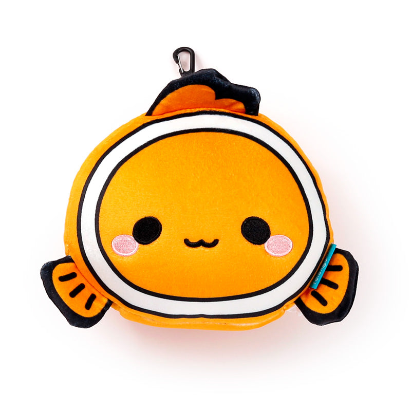 Relaxeazzz Adoramals Finley the Clown Fish Plush Travel Pillow & Eye Mask CUSH353