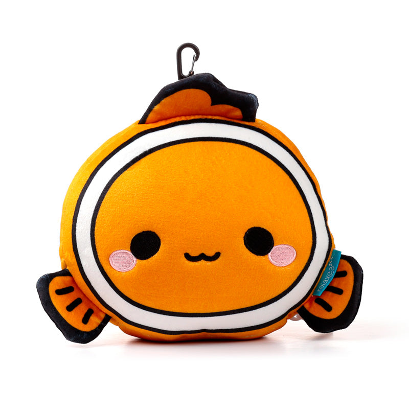 Relaxeazzz Adoramals Finley the Clown Fish Plush Travel Pillow & Eye Mask CUSH353