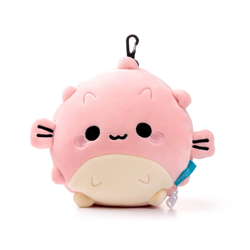 Relaxeazzz Adoramals Puff the Puffer Fish Plush Travel Pillow & Eye Mask CUSH354