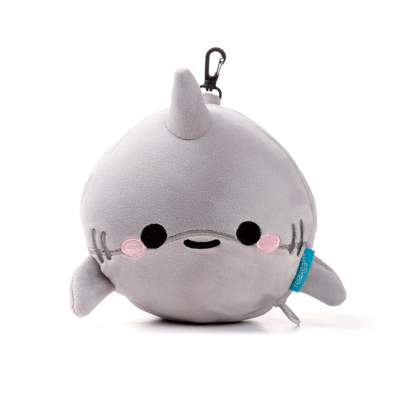 Relaxeazzz Adoramals Archie the Shark Plush Travel Pillow & Eye Mask CUSH356