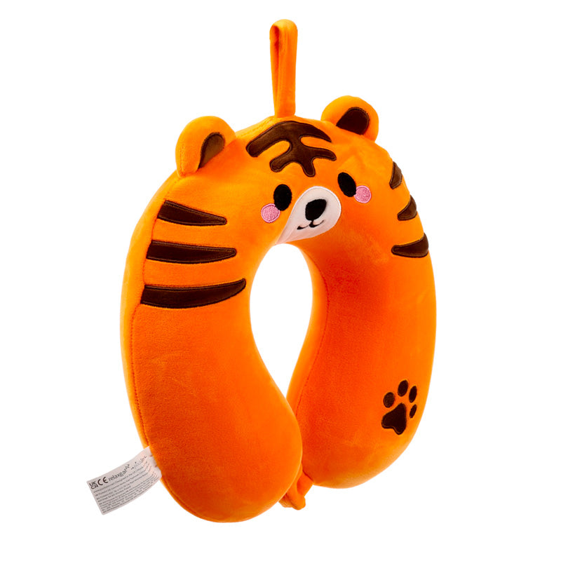 Relaxeazzz Alfie the Tiger Adoramals Plush Memory Foam Travel Pillow CUSH364