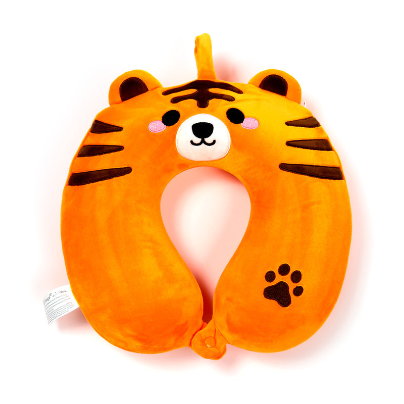 Relaxeazzz Alfie the Tiger Adoramals Plush Memory Foam Travel Pillow CUSH364
