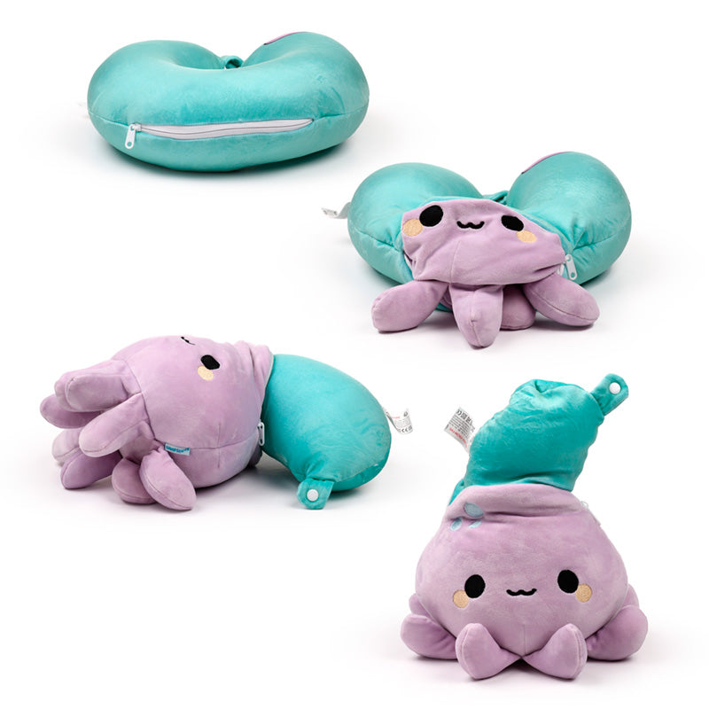 Swapseazzz Adoramals Ocean Octopus 2-in-1 Plush Travel Pillow & Toy CUSH375