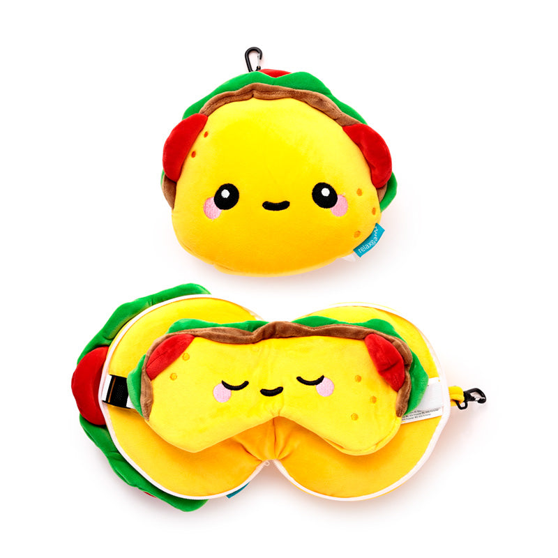Relaxeazzz Foodiemals Frida the Taco Travel Pillow & Eye Mask CUSH400
