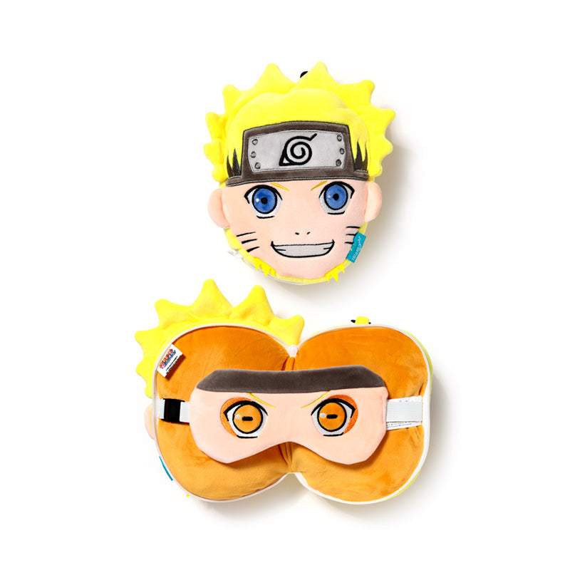 Relaxeazzz Naruto Shaped Plush Travel Pillow & Eye Mask CUSH406