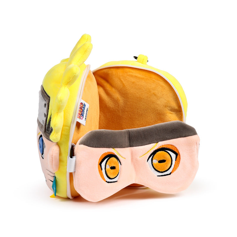 Relaxeazzz Naruto Shaped Plush Travel Pillow & Eye Mask CUSH406