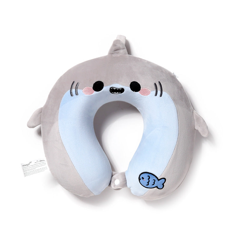 Relaxeazzz Archie the Shark Adoramals Plush Memory Foam Travel Pillow CUSH411