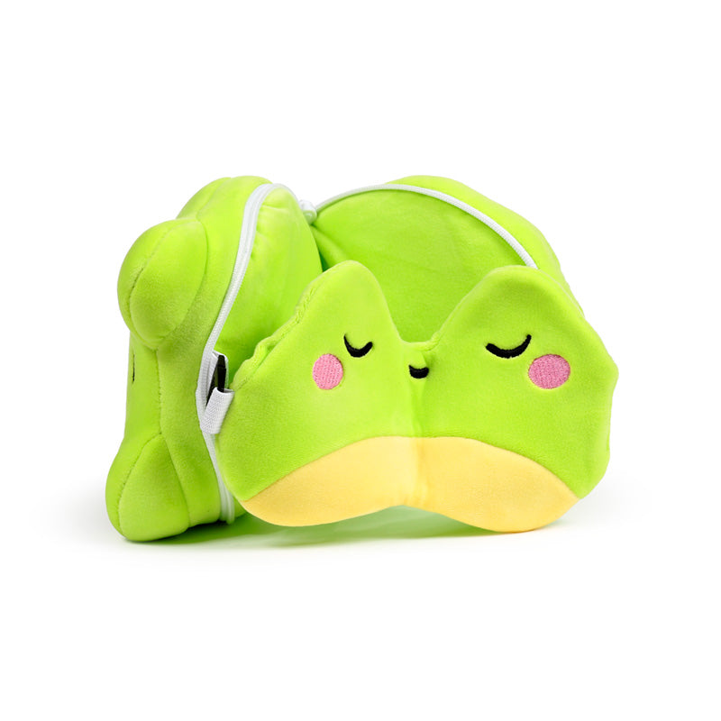 Relaxeazzz Silas the Frog Adoramals Travel Pillow & Eye Mask CUSH418