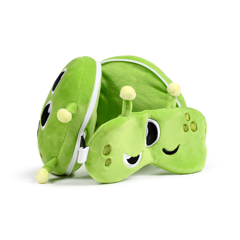 Relaxeazzz Space Cadets Alien Travel Pillow & Eye Mask CUSH429