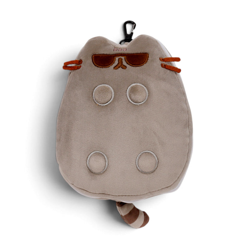 Relaxeazzz Pusheen Cat with Sunglasses Shaped Travel Pillow & Eye Mask CUSH434