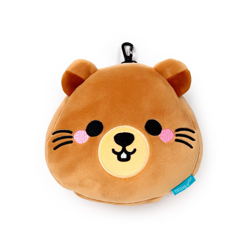 Relaxeazzz Mimi the Marmot Mountain Animal Plush Travel Pillow & Eye Mask CUSH439