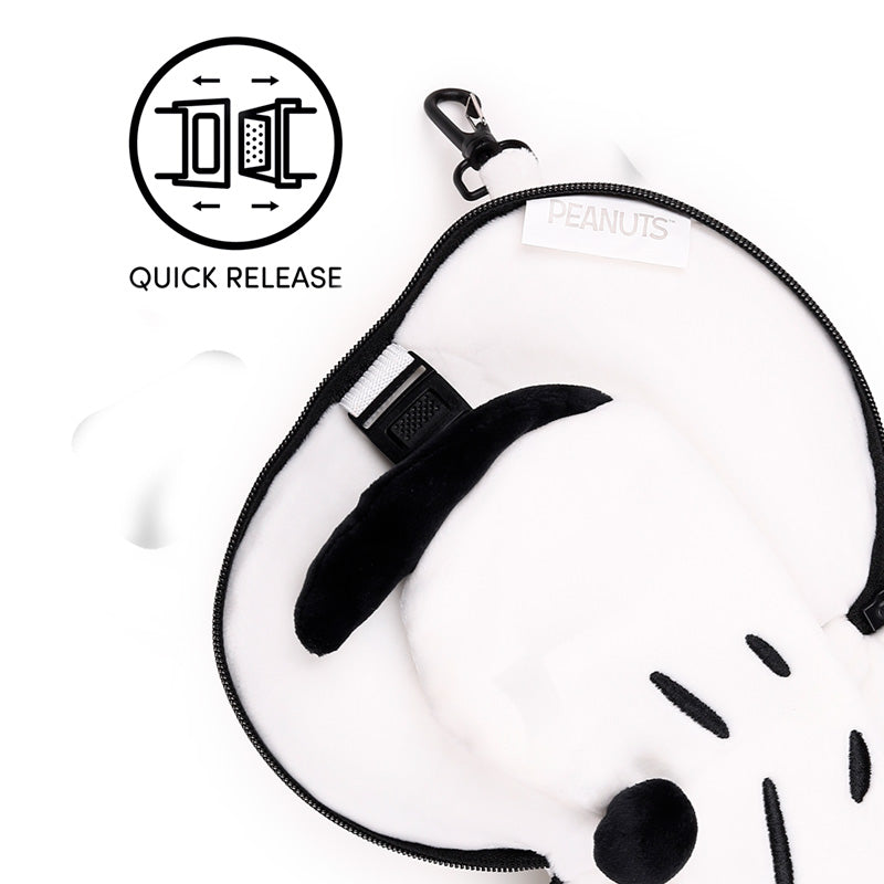 Relaxeazzz Peanuts Snoopy Shaped Plush Travel Pillow & Eye Mask CUSH458