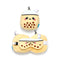 Relaxeazzz Foodiemals Bubble Tea Shaped Plush Travel Pillow & Eye Mask CUSH490