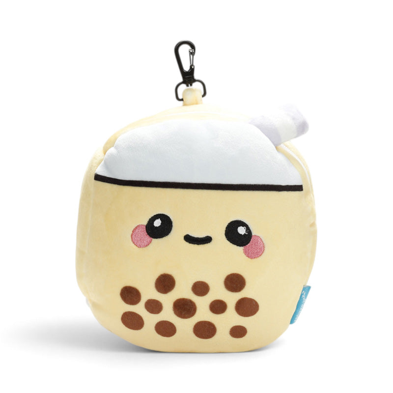 Relaxeazzz Foodiemals Bubble Tea Shaped Plush Travel Pillow & Eye Mask CUSH490