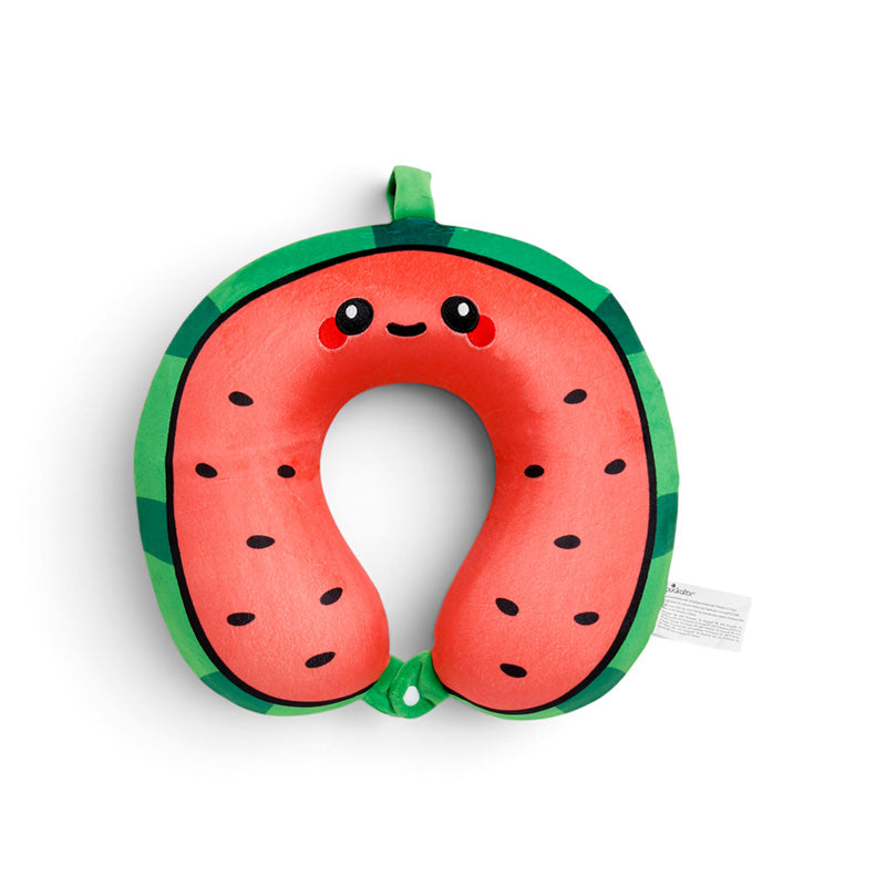 Relaxeazzz Foodiemals Lana the Watermelon Plush Memory Foam Travel Pillow CUSH500
