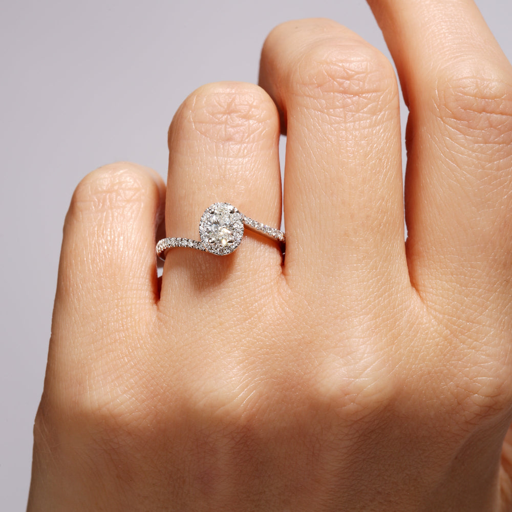 Camille | 9ct White Gold 0.50ct tw Lab Grown Diamond Engagement Ring