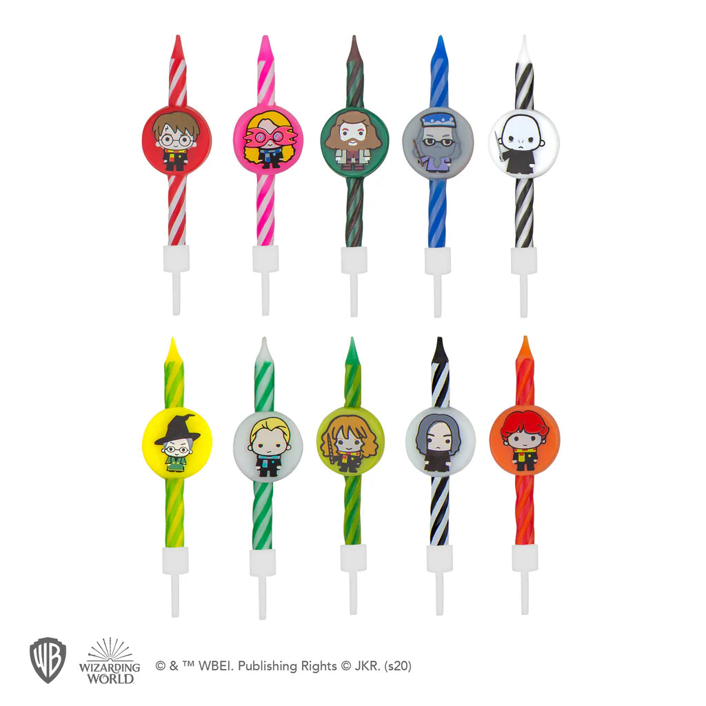 Harry Potter Candles Set of 10 + 1 Happy Birthday Harry Potter Kawaii CR4206