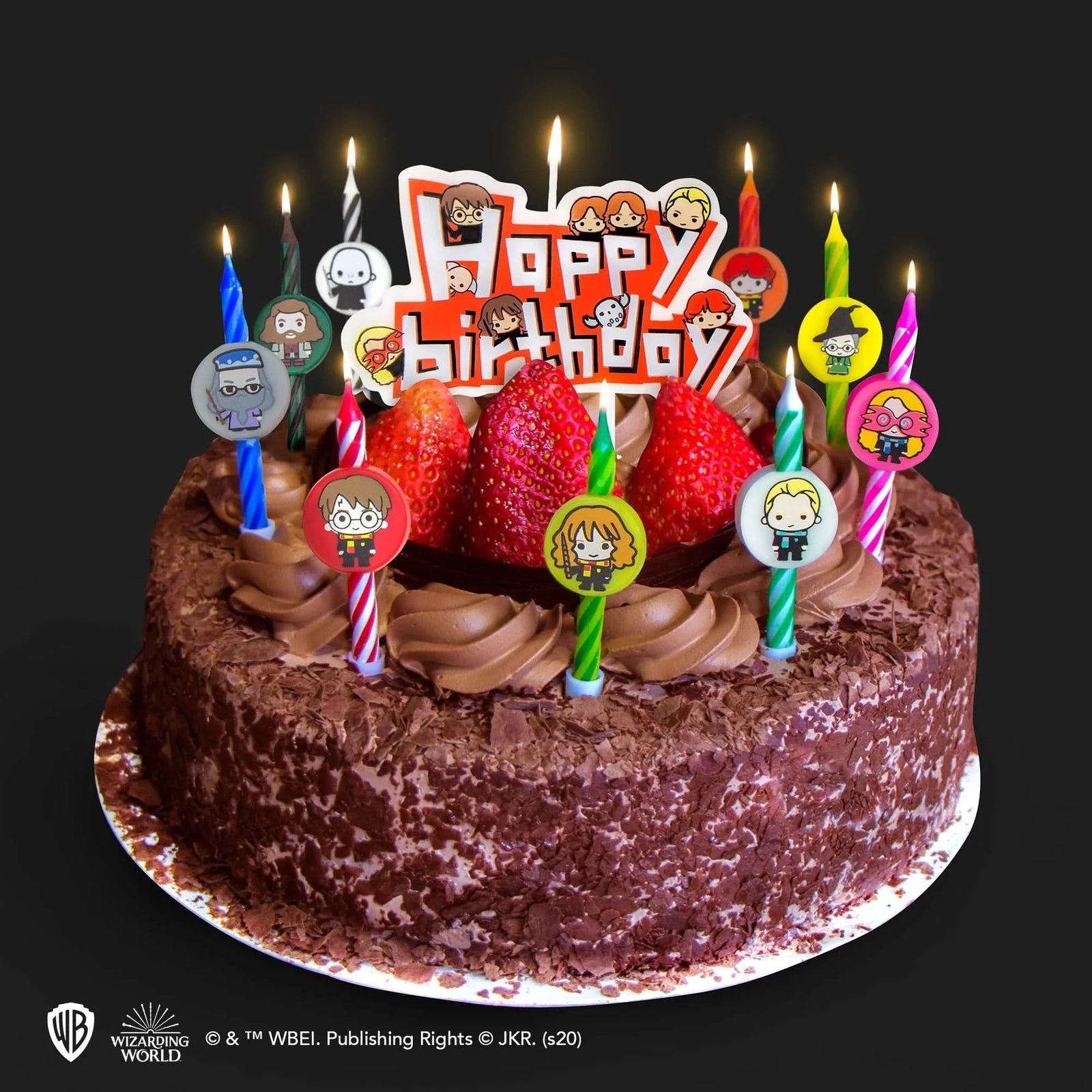 Harry Potter Candles-set Of 10 + 1 Happy Birthday Harry Potter Kawaii CR4206