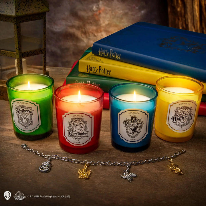 Harry Potter Set Of 4 Hogwarts Houses Scented Candles With Charm Bracelet CR2155