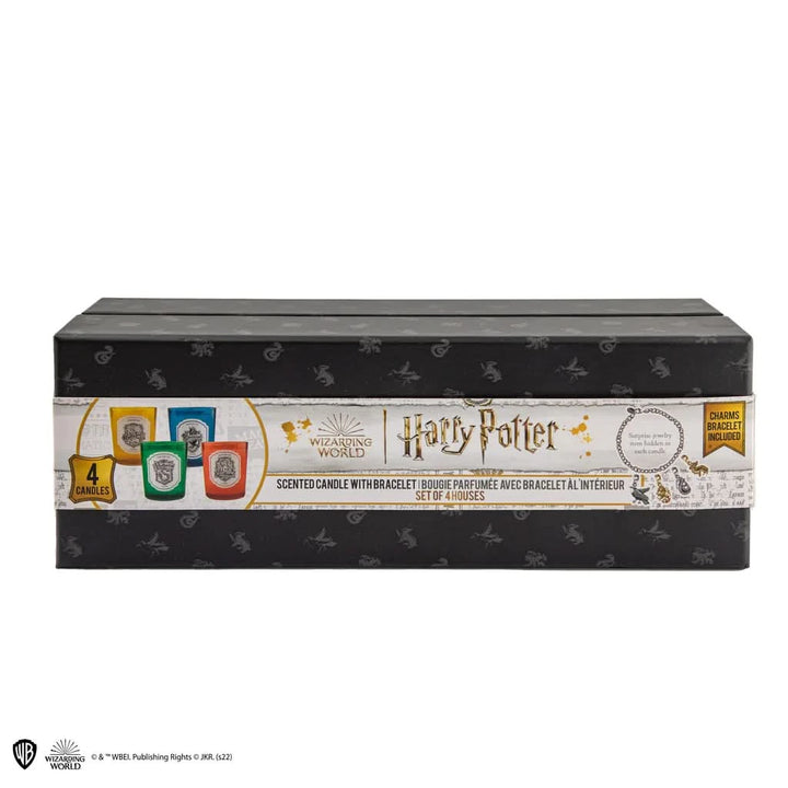 Harry Potter Set Of 4 Hogwarts Houses Scented Candles With Charm Bracelet CR2155