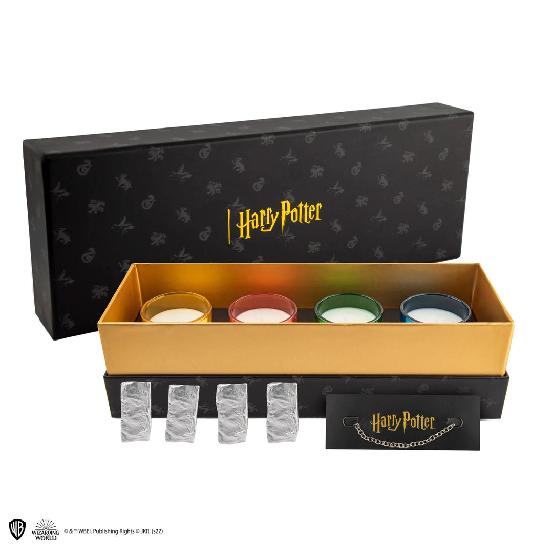 Harry Potter Set Of 4 Hogwarts Houses Scented Candles With Charm Bracelet CR2155