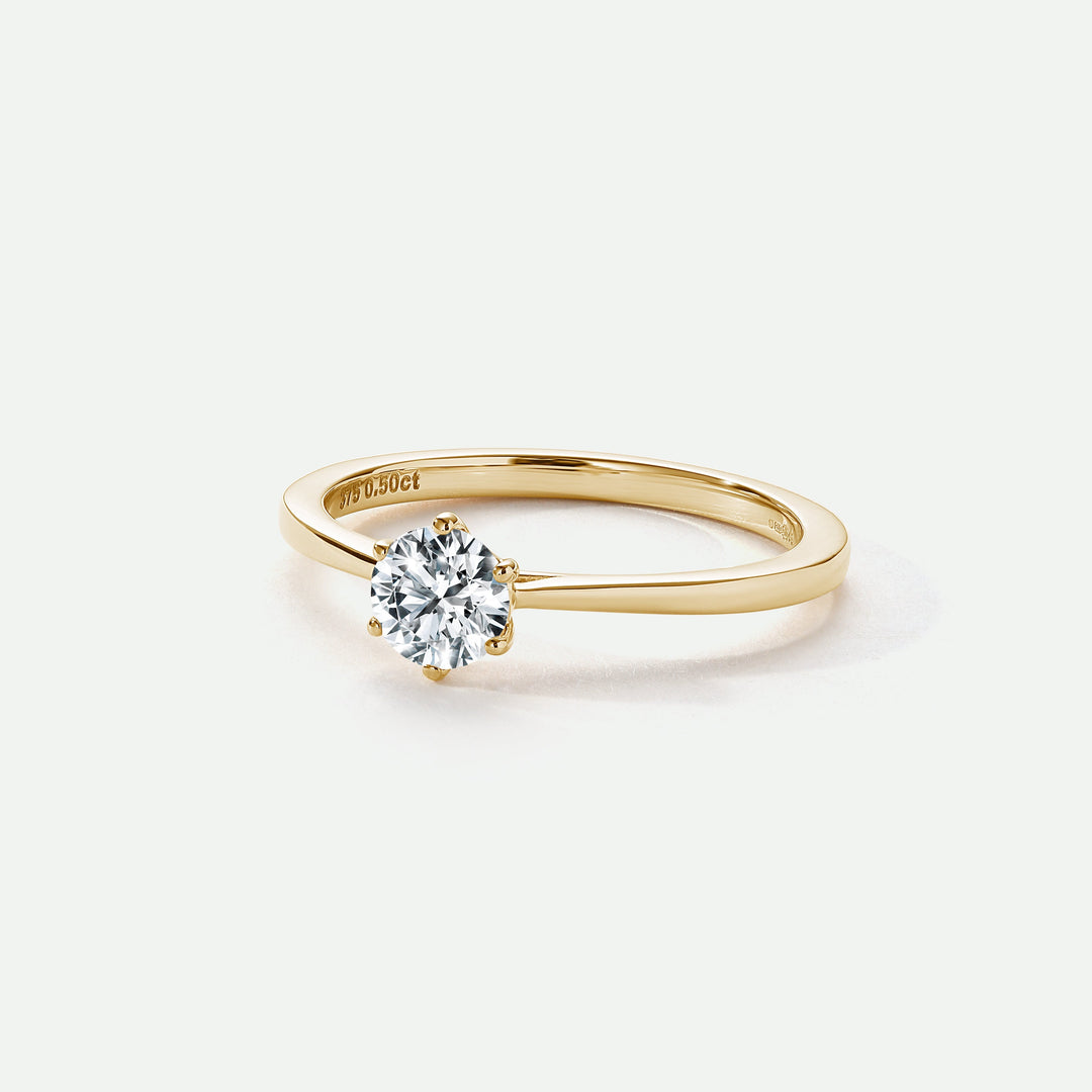 Charlotte | 9ct Yellow Gold 0.50ct Lab Grown Diamond Ring-2