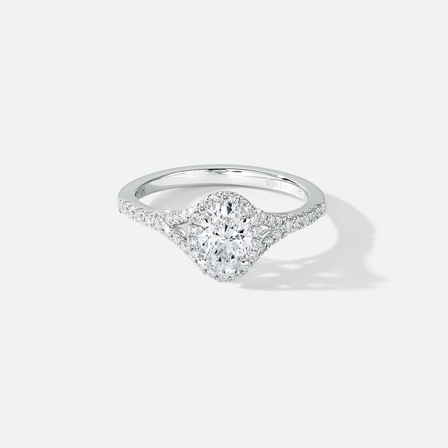 Chloe | 18ct White Gold 1ct tw Oval Lab Grown Diamond Ring