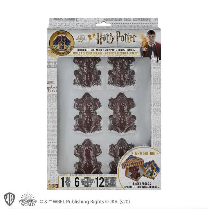 Harry Potter Chocolate Frog Mould + 12 Wizard Cards + 6 Diy Boxes CR4018