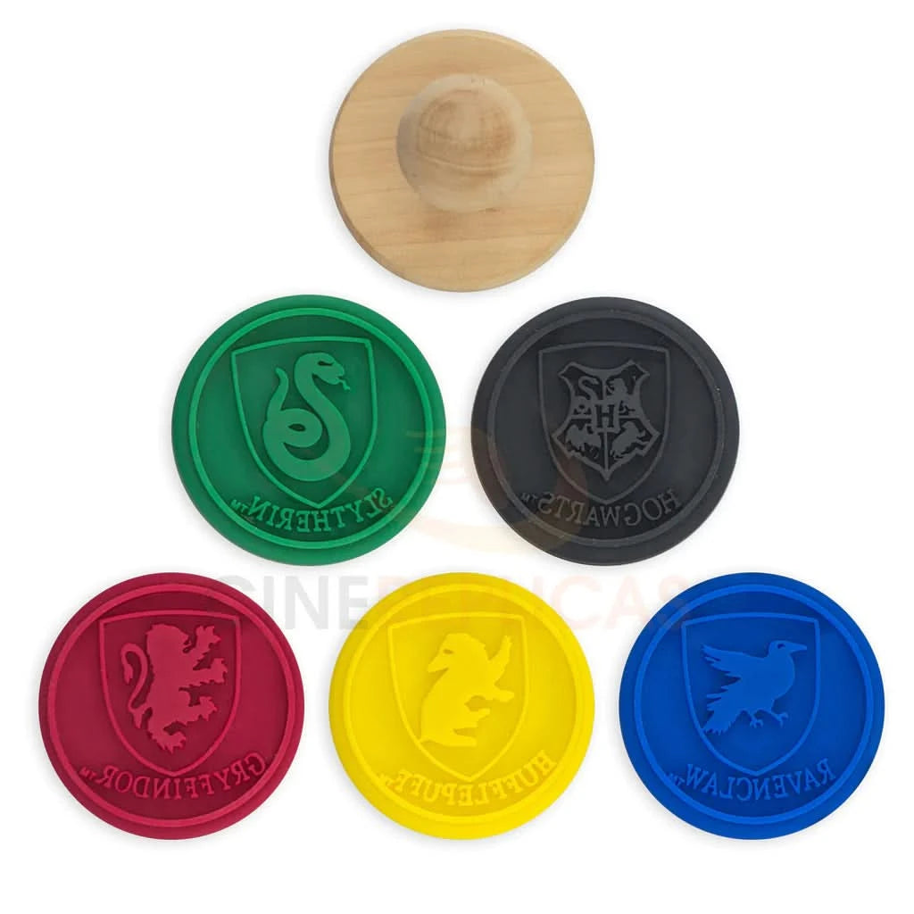 Harry Potter Set Of 5 Howarts Houses Interchangeable Cookie Stamps CR4005