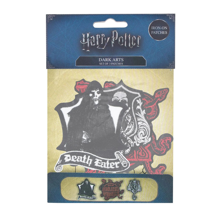 Harry Potter Set Of 3 Crest/patch - Deluxe Dark Art CR2207