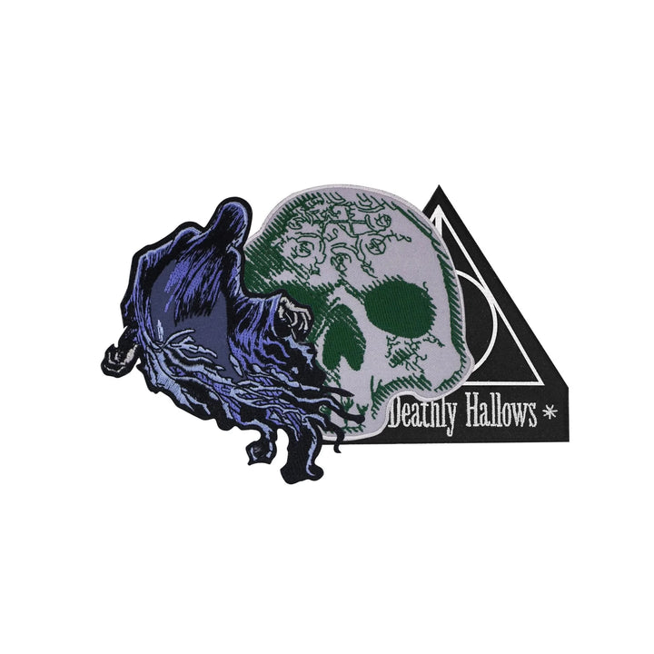 Harry Potter Set Of 3 Crest/patch - Deluxe Deathly Hallows CR2205