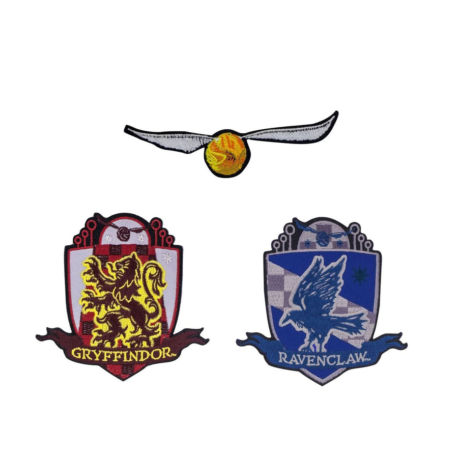 Harry Potter Set Of 3 Harry Potter Crest/patch Golden Snitch Deluxe CRZ0007