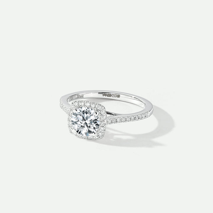 Cynthia | 18ct White Gold 1.20ct tw Lab Grown Diamond Halo Ring