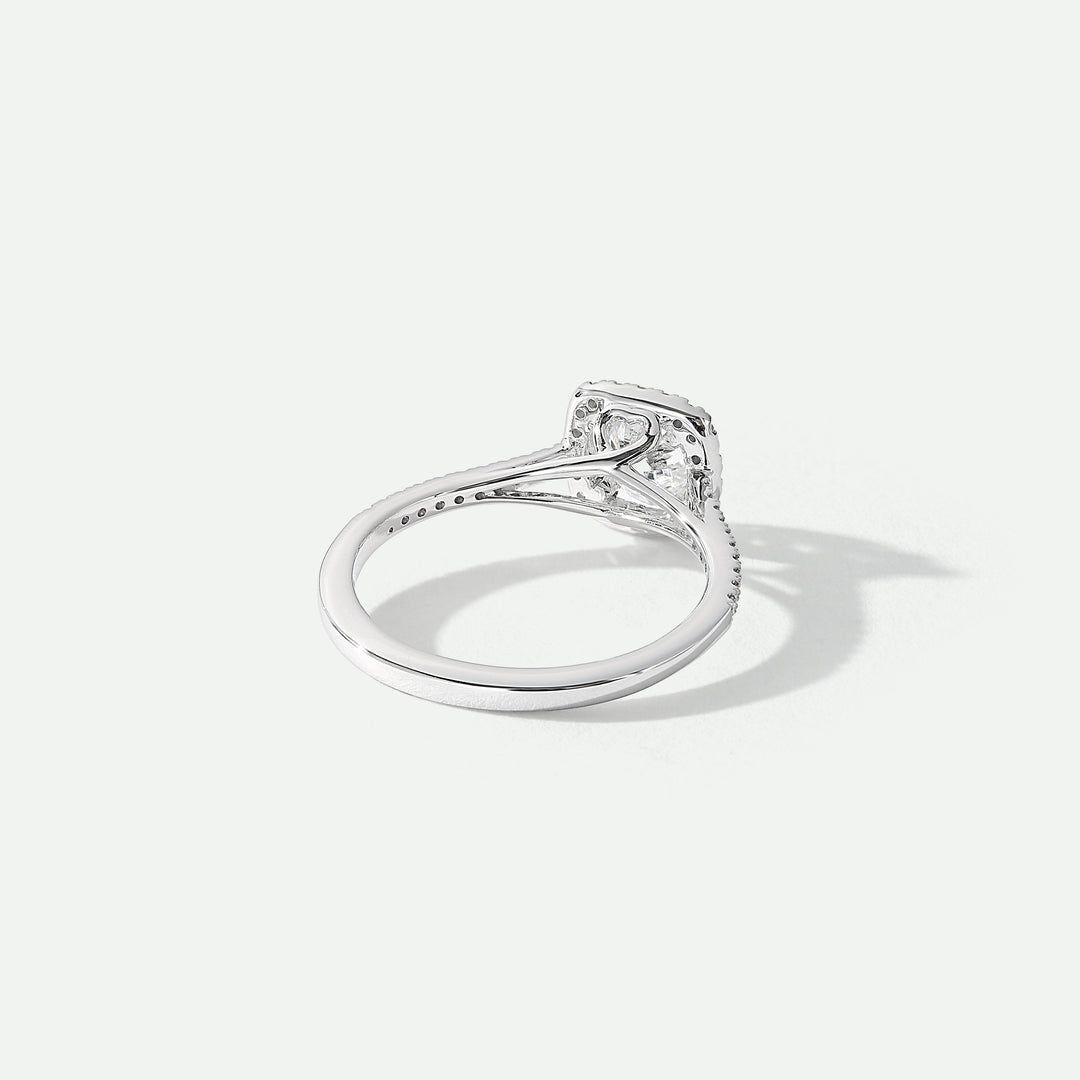Cynthia | 18ct White Gold 1.20ct tw Lab Grown Diamond Halo Ring