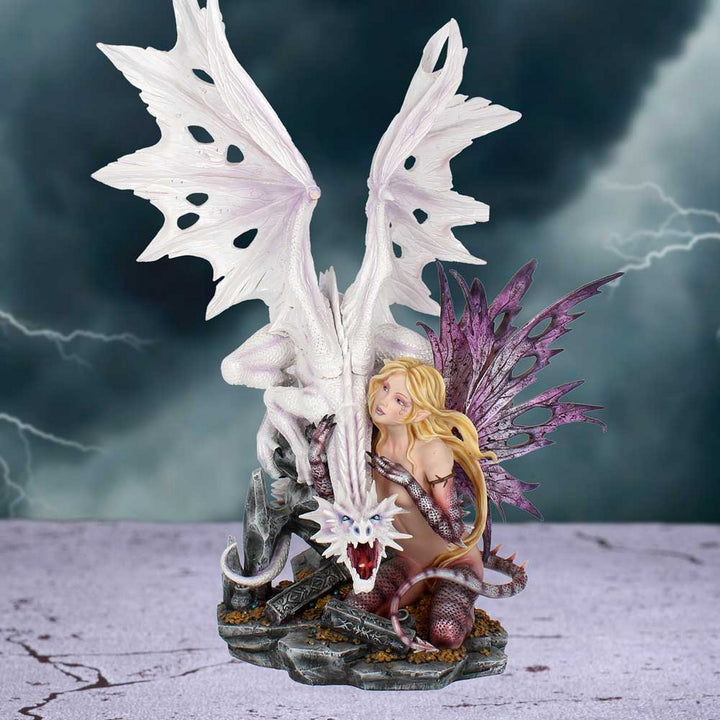 Aarya Dragon Guardian Dragon & Fairy Figurine 59cm D0131A3