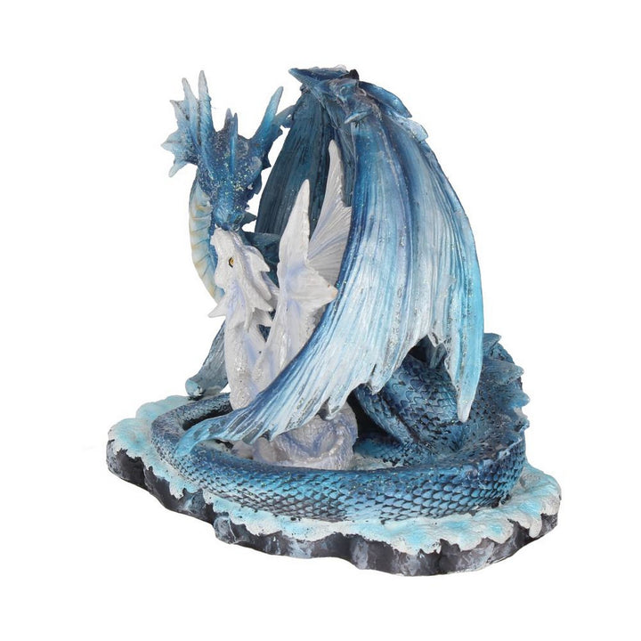 Mothers Love Blue Dragon and White Dragonling Figurine D0291B4