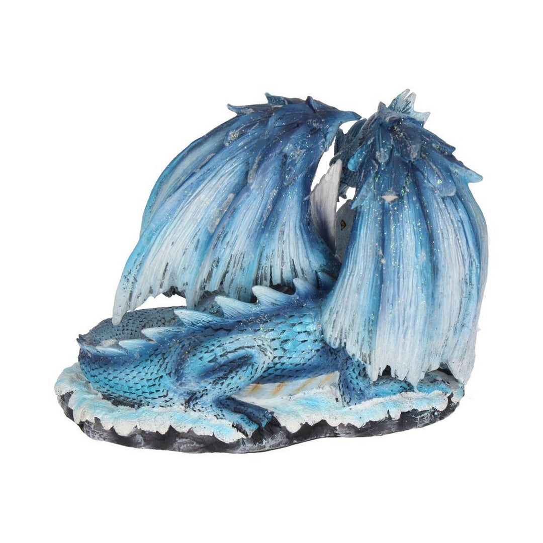 Mothers Love Blue Dragon and White Dragonling Figurine D0291B4