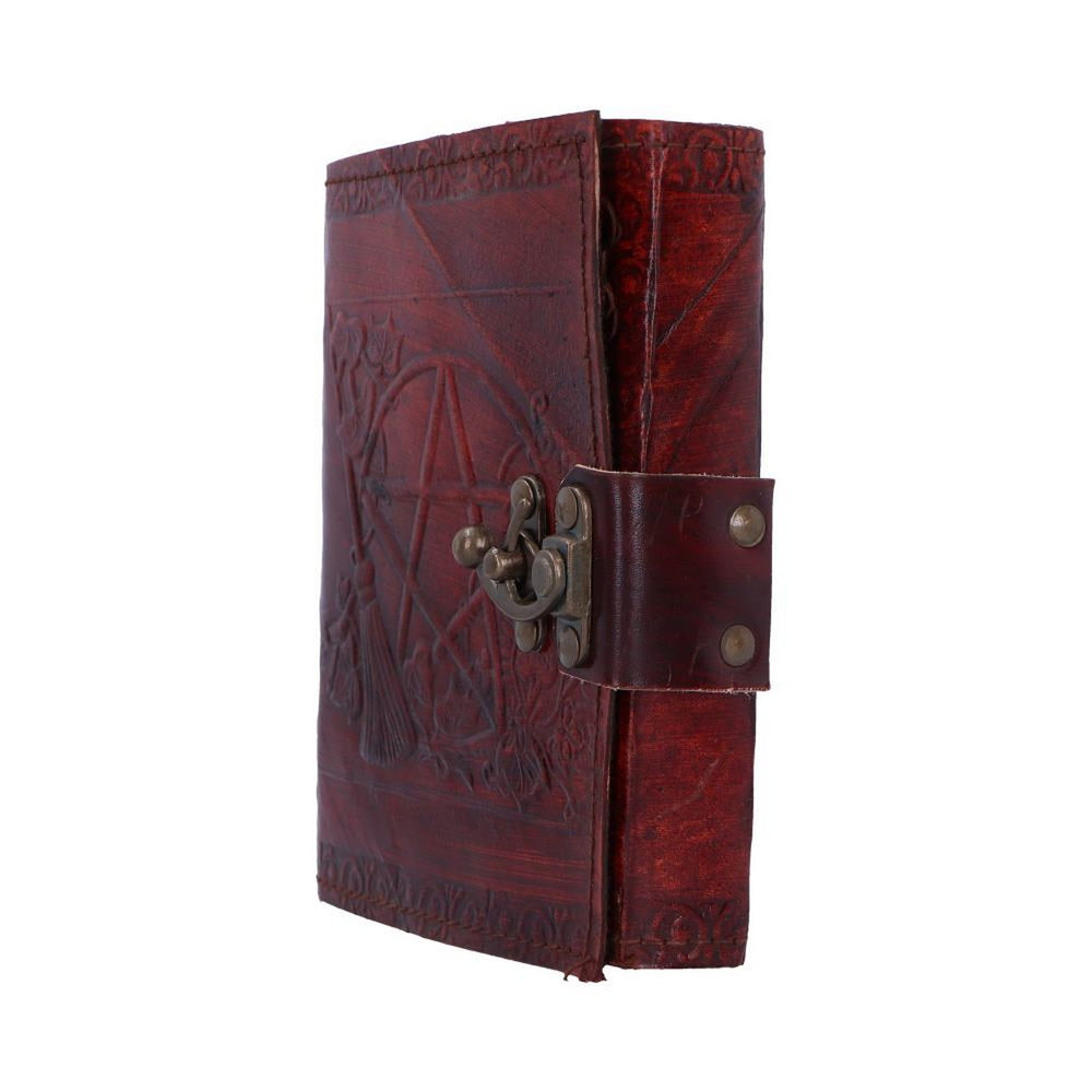 Nemesis Now Lockable Pentagram Leather Emboss Journal D1021C4
