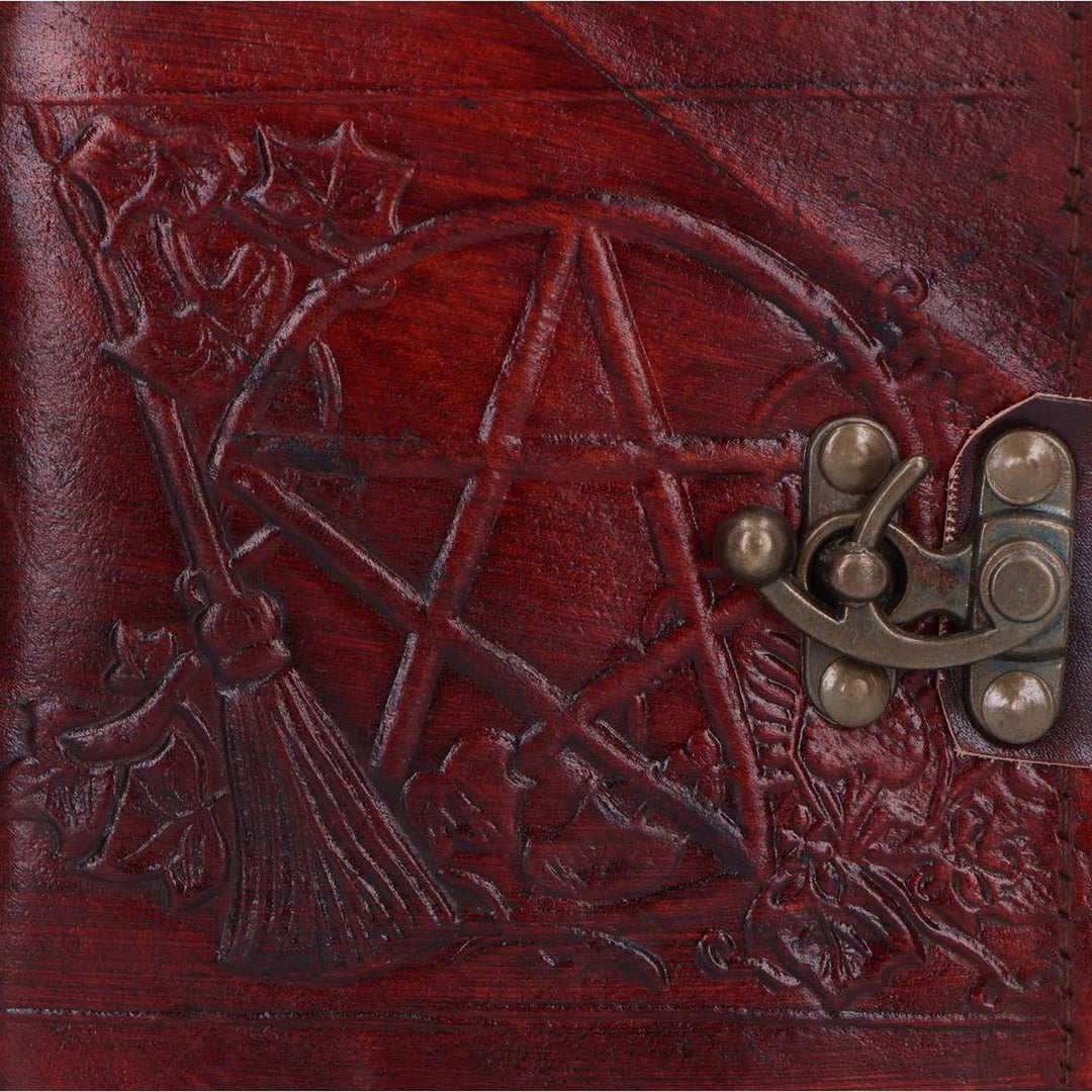 Nemesis Now Lockable Pentagram Leather Emboss Journal D1021C4