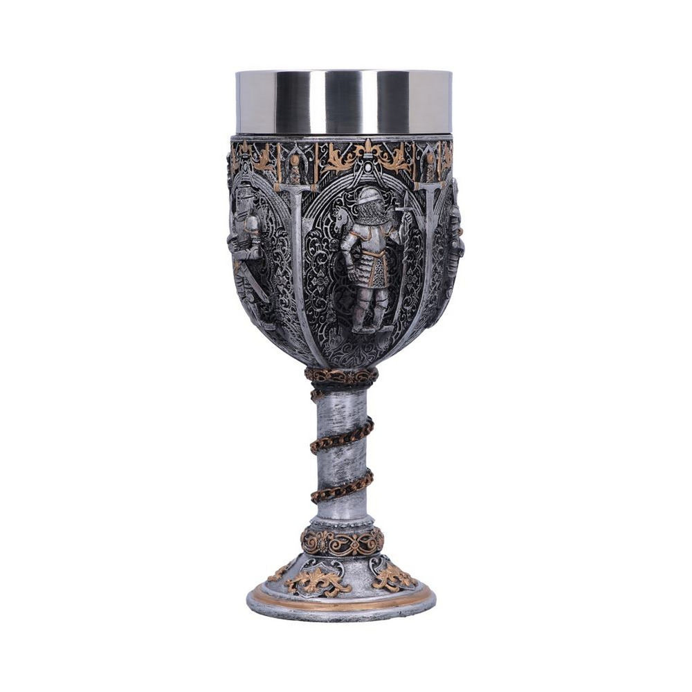 Medieval Knight Chain Wine Goblet D1070C4