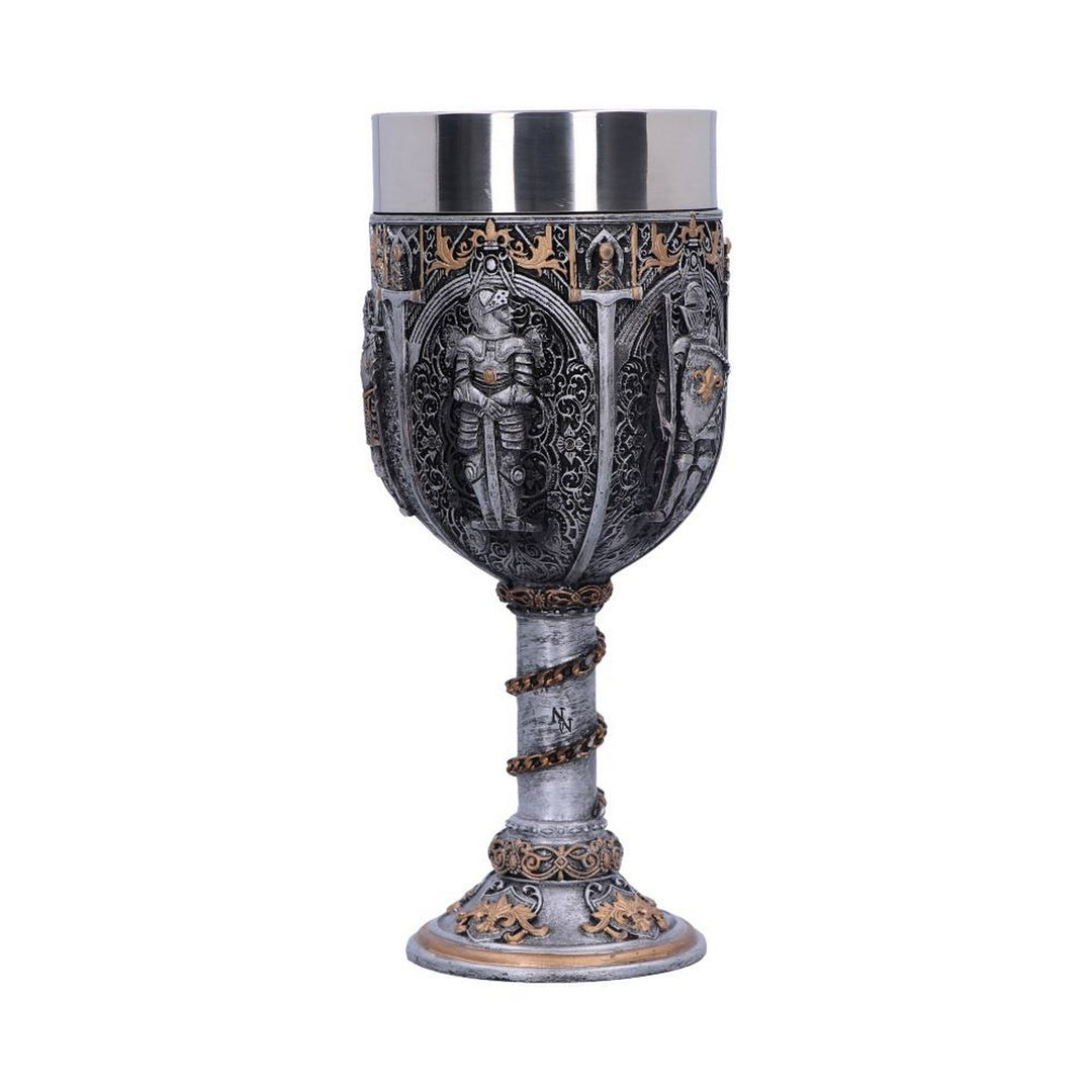 Medieval Knight Chain Wine Goblet D1070C4