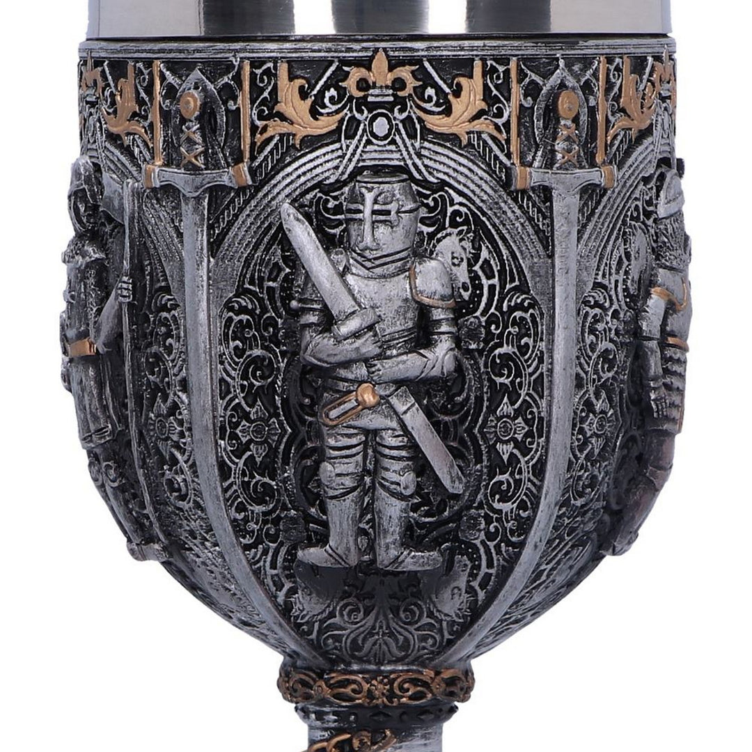 Medieval Knight Chain Wine Goblet D1070C4