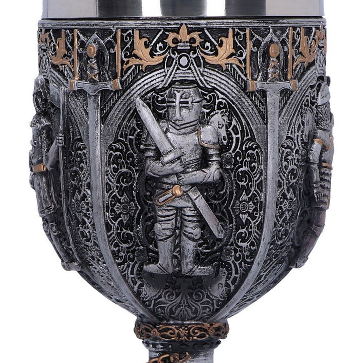 Medieval Knight Chain Wine Goblet D1070C4
